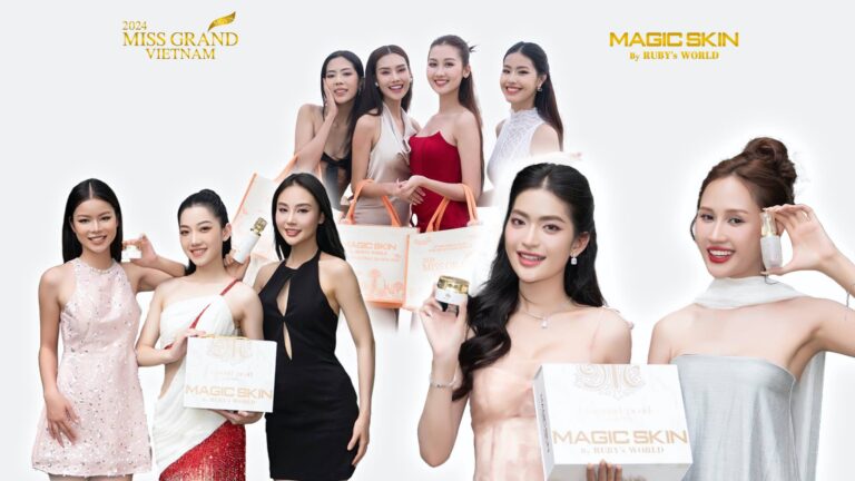 Món quà dưỡng da từ Magic Skin by Ruby’s World dành tặng Top 36 thí sinh Miss Grand Vietnam 2024 trong nhà chung